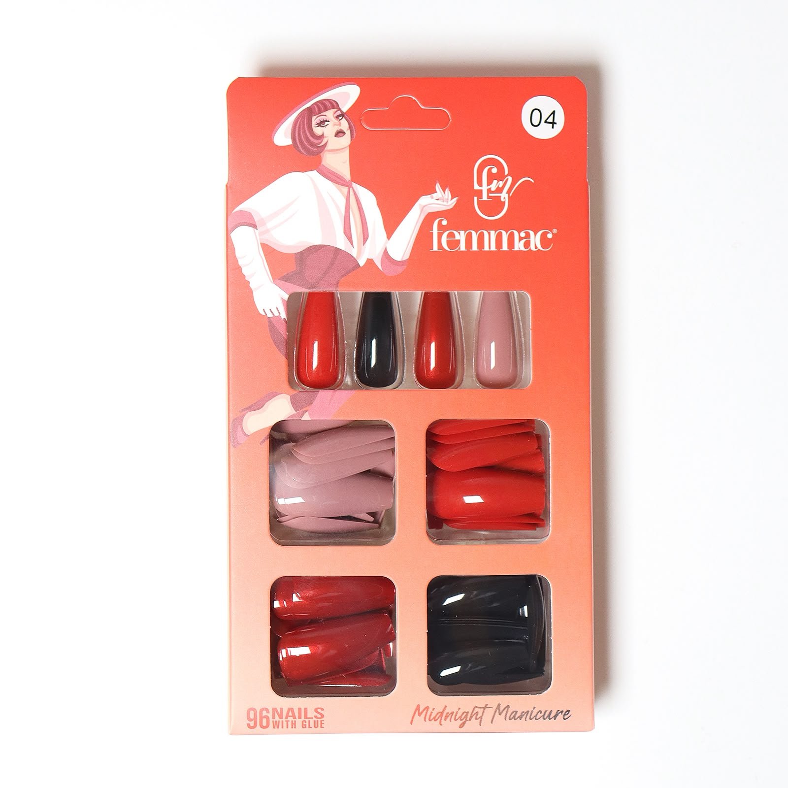 Femmac Midnight Manicure Press-On Nails - Shade 04